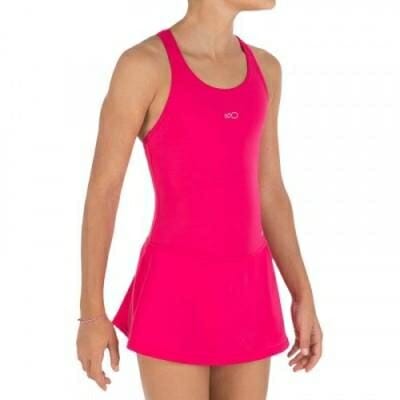 Fitness Mania - Leony Girls' One-Piece Skirt Swimsuit - Pink