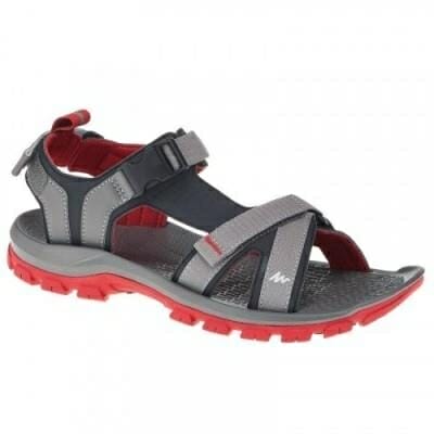 Fitness Mania - Men's Hiking Sandals Arpenaz 100 - Grey/Red