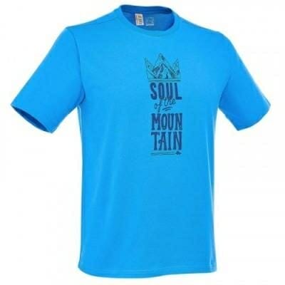 Fitness Mania - Men's Short-Sleeved Hiking T-Shirt Techtil 100 - Light Blue