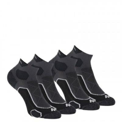 Fitness Mania - Mid upper Mountain Hiking Socks. Forclaz 500 2 pairs - Black