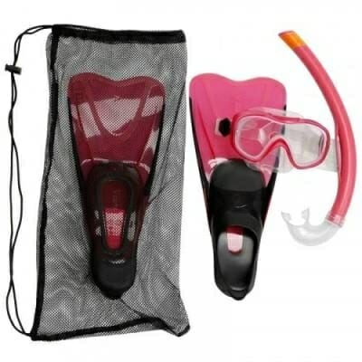 Fitness Mania - PMT 100 Kids Mask and Snorkel Snorkelling Set - Pink