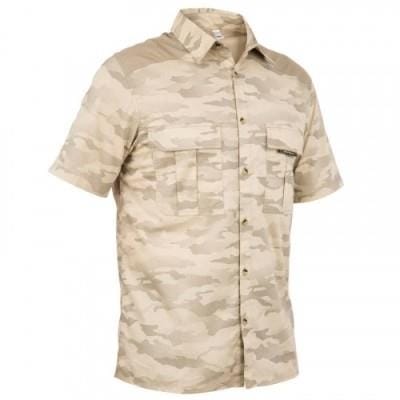 Fitness Mania - SHORTSLEEVE 100 HUNTING SHIRT CAMOUFLAGE HALF TONE SAND