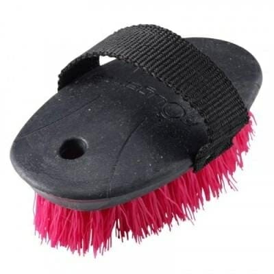 Fitness Mania - Schooling Small Horse Riding Dandy Brush - Pink