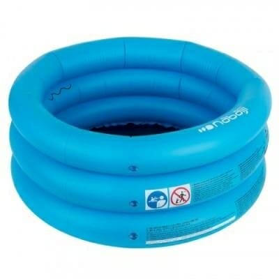 Fitness Mania - Small round inflatable paddling pool with three chambers width 70 cm height 30cm