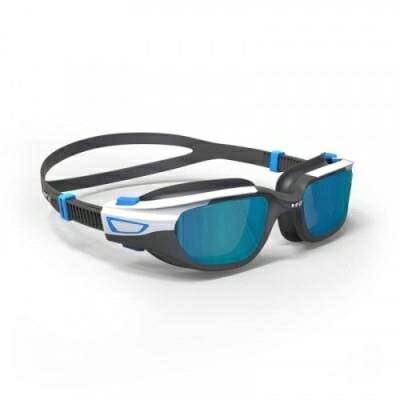 Fitness Mania - Spirit Swimming Goggles Size S - Mirrored Black Blue