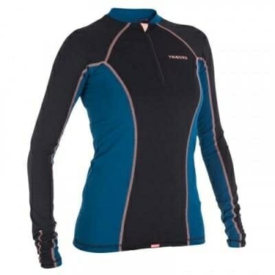 Fitness Mania - Women's Long Sleeve Rash Vest UV Protection - Black