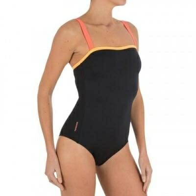 Fitness Mania - Women's One-Piece Swimsuit with Straight Neckline and Back - C16 - Cori
