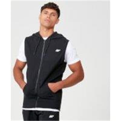 Fitness Mania - Tru-Fit Sleeveless Hoodie - Black - L