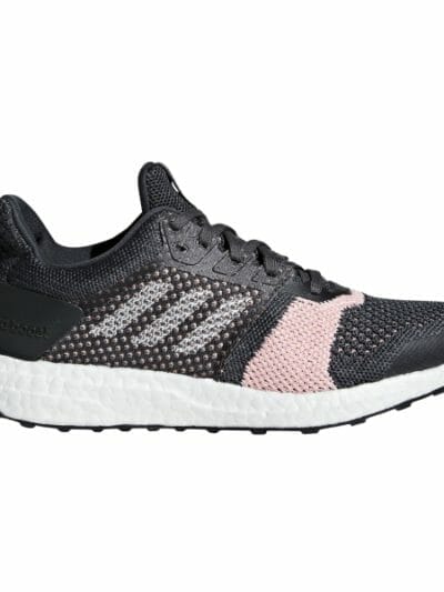 Fitness Mania - Adidas Ultra boost ST - Womens Running Shoes - Carbon/Cloud White/Pink