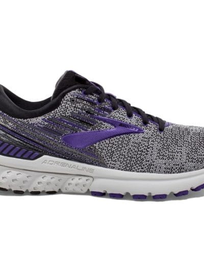 Fitness Mania - Brooks Adrenaline GTS 19 Knit - Womens Running Shoes - Black/Purple/Grey