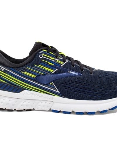 Fitness Mania - Brooks Adrenaline GTS 19 - Mens Running Shoes - Black/Blue/Nightlife