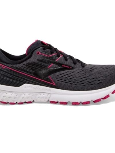 Fitness Mania - Brooks Adrenaline GTS 19 - Womens Running Shoes - Black/Ebony/Pink