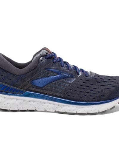 Fitness Mania - Brooks Transcend 6 - Mens Running Shoes - Ebony/Blue/Mandarin