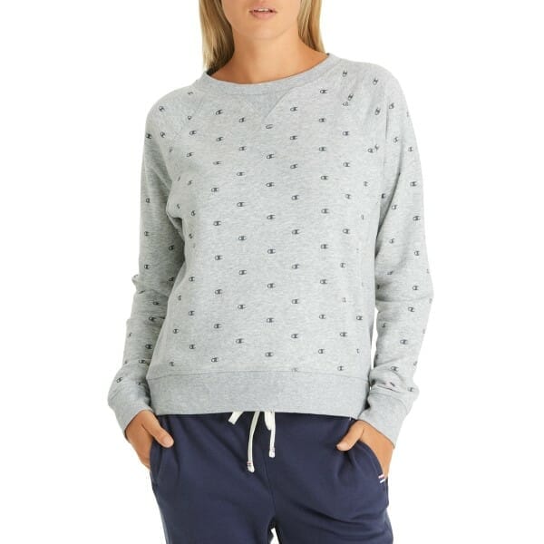 Fitness Mania - Champion Heritage Crew Womens Sweatshirt - Oxford Grey Heather