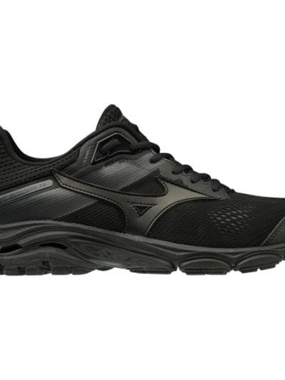 Fitness Mania - Mizuno Wave Inspire 15 - Mens Running Shoes - Triple Black/Dark Shadow