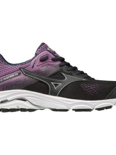 Fitness Mania - Mizuno Wave Inspire 15 - Womens Running Shoes - Blue Graphite/Chinese Violet