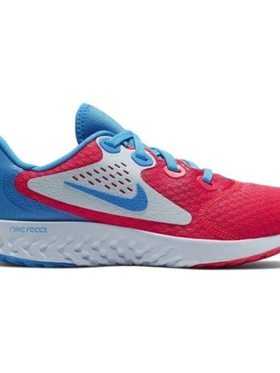 Fitness Mania - Nike Legend React Heat Check GS - Kids Running Shoes - Red Orbit/Photo Blue