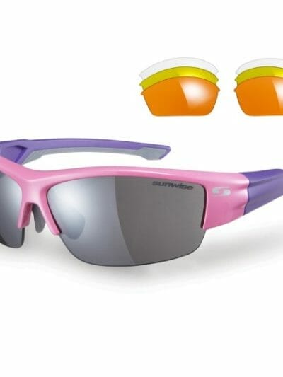 Fitness Mania - Sunwise Evenlode Sports Sunglasses + 4 Lens Sets - Pink