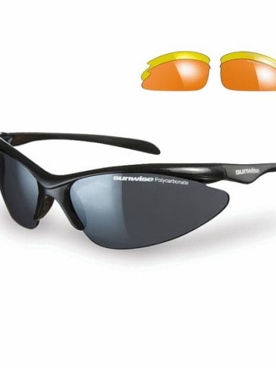 Fitness Mania - Sunwise Thirst Sports Sunglasses + 3 Lens Sets - Black