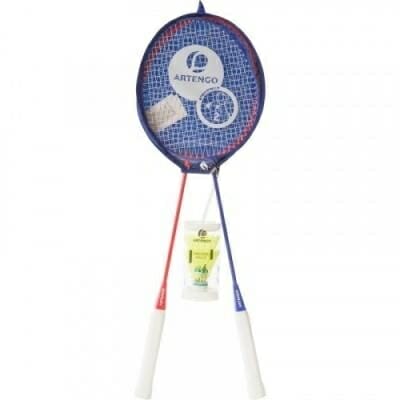 Fitness Mania - Adult Badminton Racquets Set - Blue/Red