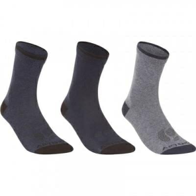 Fitness Mania - Adult High Sports Socks RS160 - 3 Pack - Blue Mix