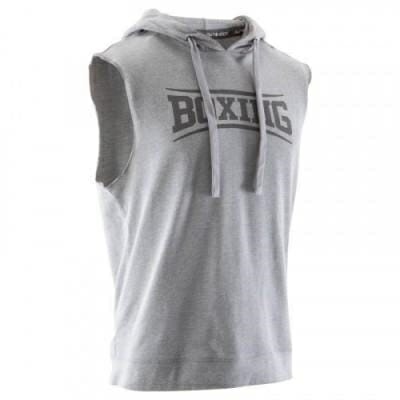 Fitness Mania - Boxing Hooded Tank Top - Grey