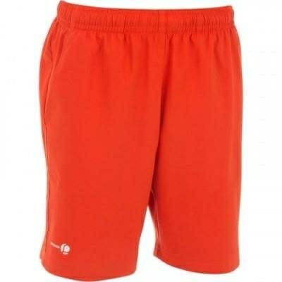 Fitness Mania - Boys' Tennis Badminton Squash Shorts Soft 500 - Red