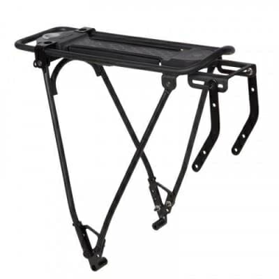 Fitness Mania - Disc Brake Back Pannier Rack - 25kg - Black
