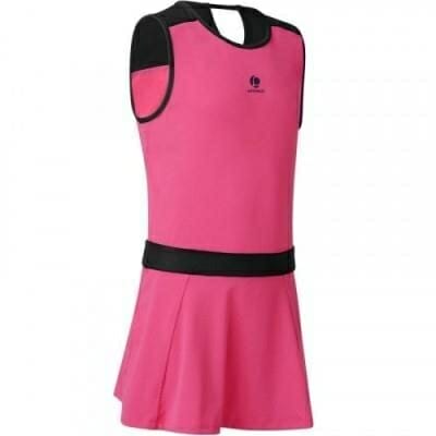 Fitness Mania - Girls' Tennis Badminton Squash Dress Soft 500 - Red