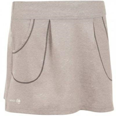 Fitness Mania - Girls' Tennis Badminton Squash Skirt Pocket 100 - Grey