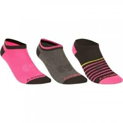 Fitness Mania - Junior Low Sports Socks RS160 - 3 Pack - Pink and Black