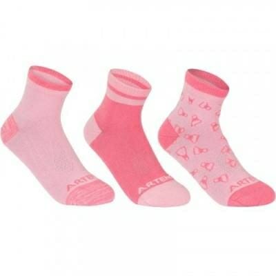 Fitness Mania - Junior Mid Sports Socks RS160 - 3 Pack - Pink