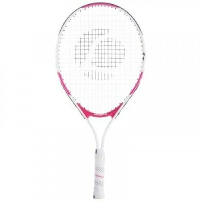 Fitness Mania - Junior kids' Tennis Racquet TR130 - 23_QUOTE_ - Pink and White - Learning Grip Tech
