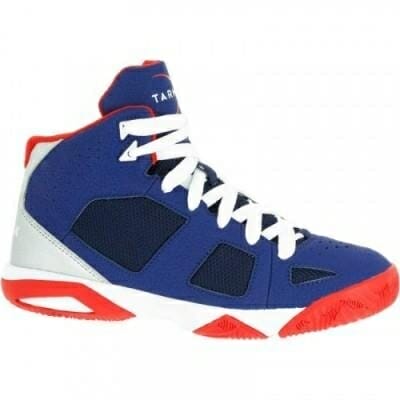 Fitness Mania - Kids Basketball Shoes Strong 300 - Navy Blue and Red