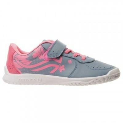 Fitness Mania - Kids' Junior Tennis Shoes TS130 JR Sakura - Grey and Pink