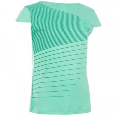 Fitness Mania - Soft 500 Girls' Tennis Badminton Padel Table Tennis Squash T-Shirt - Green