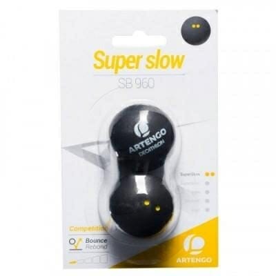 Fitness Mania - Squash Ball COMPETITION SB960 DOUBLE YELLOW TWIN PACK