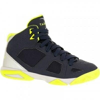 Fitness Mania - Strong 300 Kids Basketball Shoes - Navy Blue Yellow