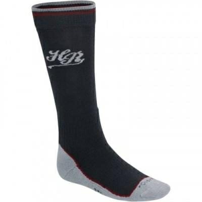 Fitness Mania - Warm Adult Horse Riding Socks - Grey and Red with HR design