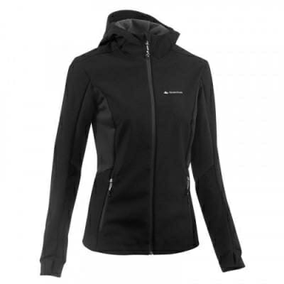 Fitness Mania - Windwarm 900 Women's Mountain Trekking Softshell Jacket - Black