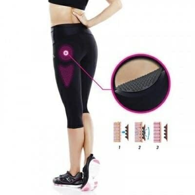 Fitness Mania - Women's Shape Booster Cellulite Reducing Fitness Cropped Bottoms Black