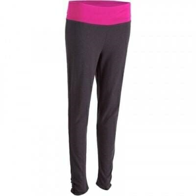 Fitness Mania - Women's Yoga Leggings Organic Cotton Grey and Pink