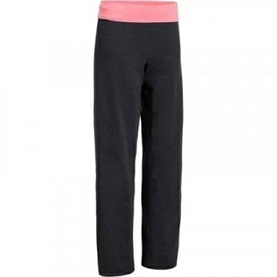 Fitness Mania - Women's Yoga Organic Cotton Bottoms - Mottled Grey / Coral