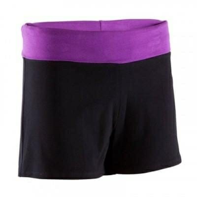 Fitness Mania - Women's Yoga Shorts Organic Cotton Black and Purple