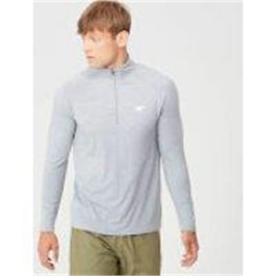 Fitness Mania - Performance ¼ Zip Top - Grey Marl