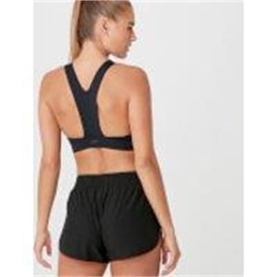 Fitness Mania - Racer Sports Bra - Black - XS