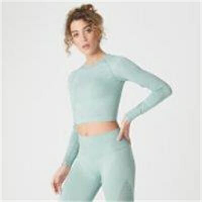 Fitness Mania - Shape Seamless Crop Top - Seafoam - XL