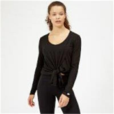 Fitness Mania - Twist Long Sleeve T-Shirt - Black - L