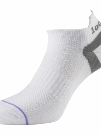 Fitness Mania - 1000 Mile Ultimate Tactel Trainer Mens Sports Socks - White