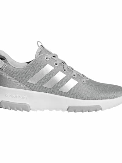 Fitness Mania - Adidas Cloudfoam Racer TR - Kids Boys Running Shoes - Grey/Silver Metallic/Footwear White